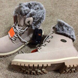 BRAND NEW Lugz Women's Size 7 Parker Faux Fur Lace Up Boots